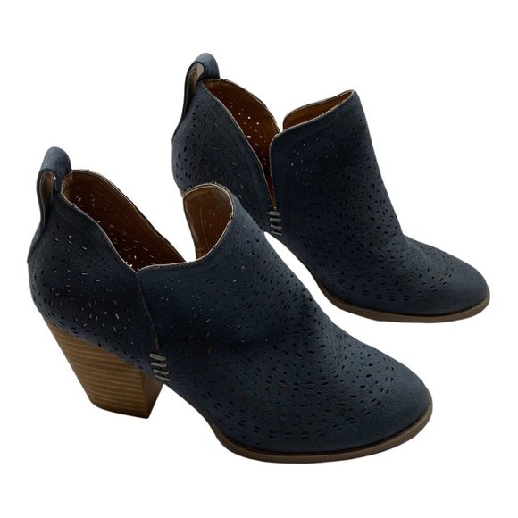 Massini Blue Women’s Booties Size 8 - Picture 2 of 8
